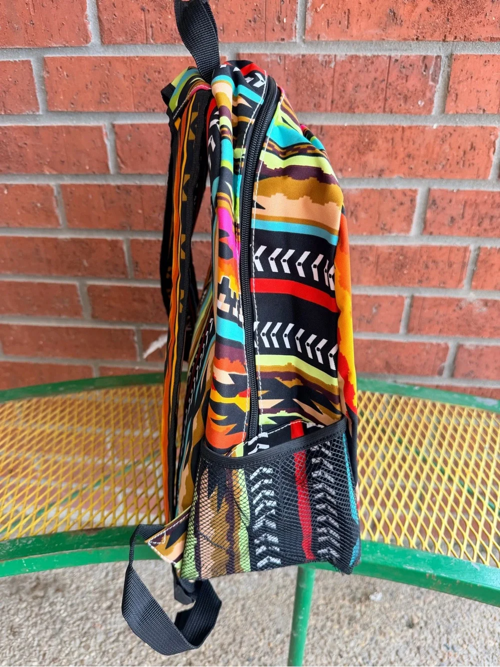 NWT NGIL VIBRANT Multi-Color Aztec Print Backpack